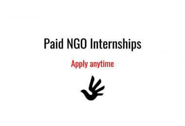 paid ngo internships