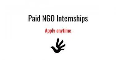 paid ngo internships